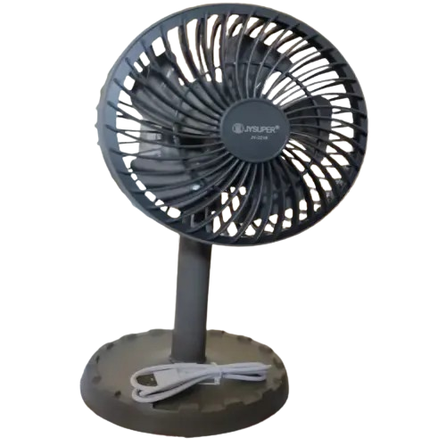 JY Super JY-2217 Multicolor AC DC Rechargeable Portable Mini Table Fan
